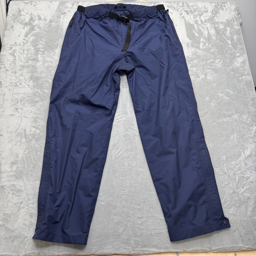 Henri Lloyd Pants Mens XL Blue Sailing Rain Trousers Belted Cargo Hiking Outdoor